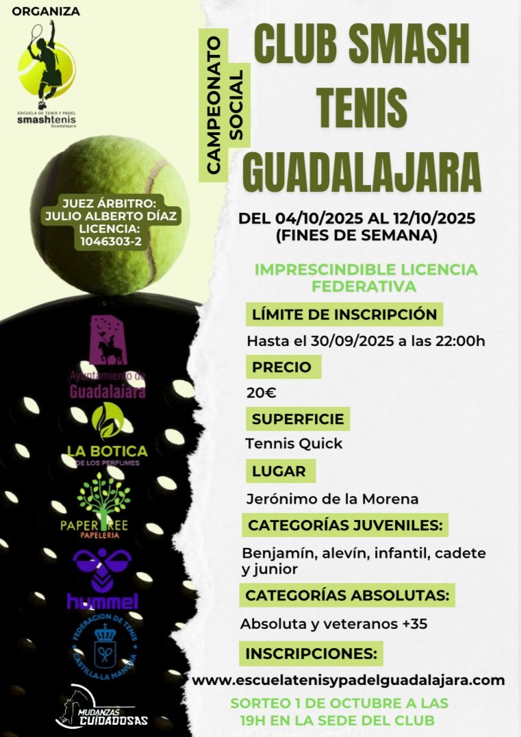 escuela de tenis y padel guadalajara 2024 2025